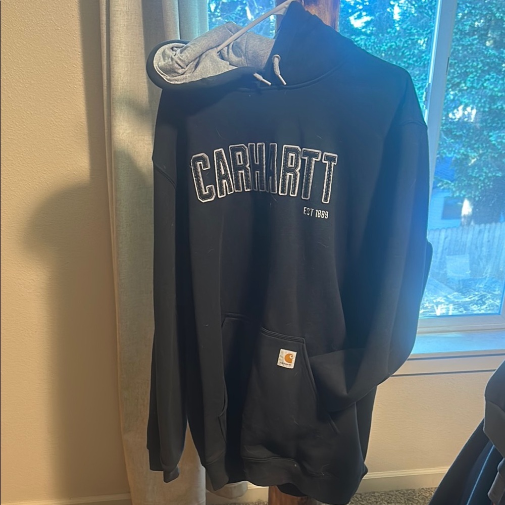 Carhartt Black Sweatshirt with Gray Accents